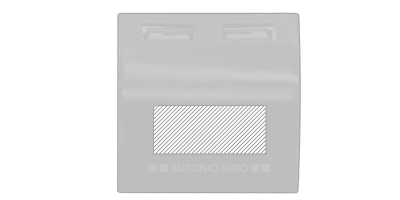 Port USB avec lumière multicolore plastique Cois - Impression Bas