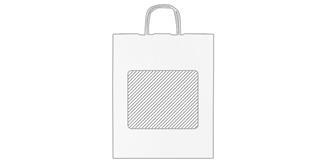Sac en papier grande taille Lourdo - Marquage Recto