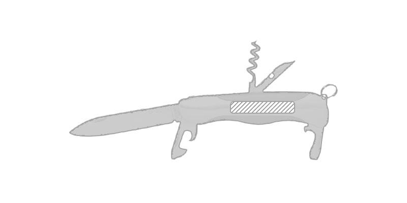 OBG.PUB - Canif multi-usages avec manche antidérapant Kargan - Marquage Recto Canif multi-usages avec manche antidérapant Kargan - Marquage Recto