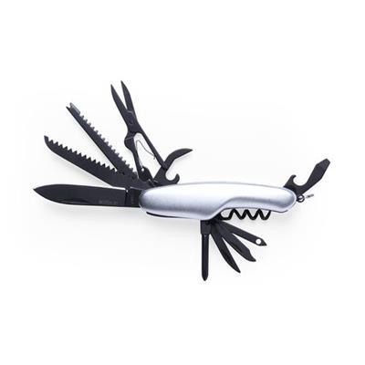 OBG.PUB - Set multifonction en acier inox avec lampe Yunii Argent Set multifonction en acier inox avec lampe Yunii Argent