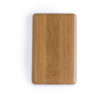 Power bank de 4 000 mAh en bambou Harmel Naturel