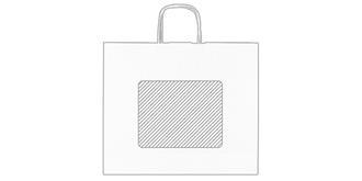 Sac en papier grand format Massivo - Marquage Recto