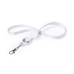 Chargeur Lanyard en polyester blanc 300D Gluss