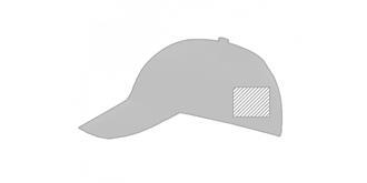 Casquette polyester 5 panneaux incurvé Gavroche - Impression Gauche