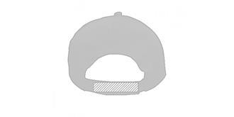 Casquette polyester 5 panneaux incurvé Gavroche - Marquage tranche arrière