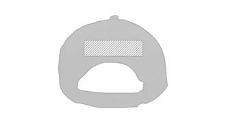 Casquette polyester 5 panneaux incurvé Gavroche - Marquage Verso