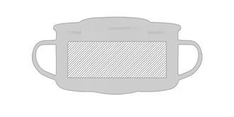 Tasse métal de design rétro 380 ml Neryms - Marquage autour