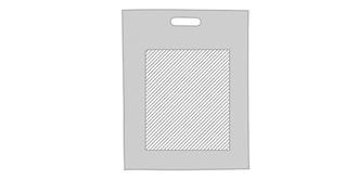 Sac pp non tissé de finition thermoscellé Warcel - Marquage Recto