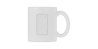 Mug 33cl en céramique grand modèle Grandi - Marquage Verso