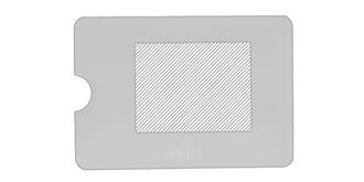 Porte-cartes en aluminium robuste Bekams - Marquage Recto