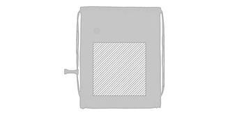 Sac à dos à cordelettes en polyester 190T Temnely - Marquage Recto