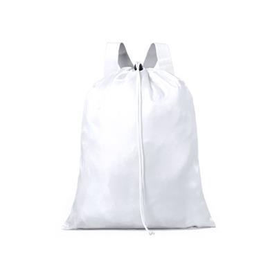 OBG.PUB - Sac à dos confortable en polyester 210D Shasys Blanc Sac à dos confortable en polyester 210D Shasys Blanc