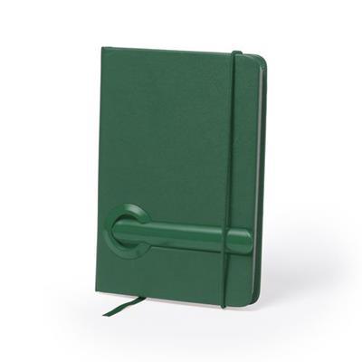 Carnet en similicuir avec stylo intégré Sakish