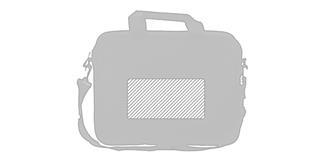 Porte-documents en polyester 600D Balscar - Marquage Recto