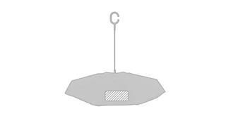 Parapluie réversible en pongée résistant Hamfrei - Impression 1er pan du parapluie