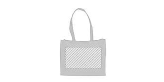 Sac Tucson à shopping en plastique PP Tazran - Marquage Recto