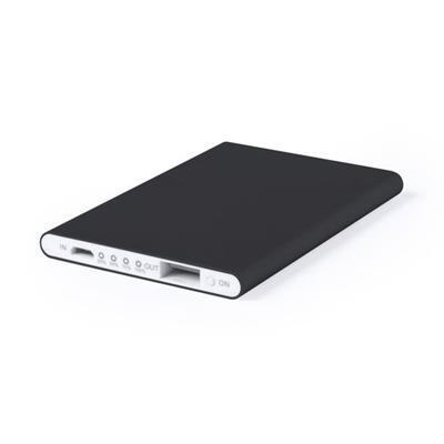 Power Bank de 2200 mAh en aluminium Testant Noir