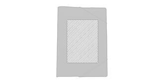 Porte-documents plastique à trois pliages Alipens - Marquage Recto