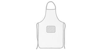 Tablier de cuisine en coton naturel Cuisto - Impression Poche
