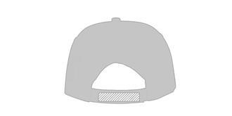 Casquette en coton avec cinq panneaux Tixy - Impression sur langette casquette