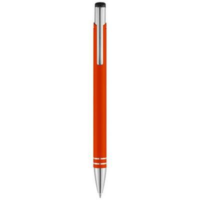 Stylo bille design rétractable en aluminium Hawks Orange