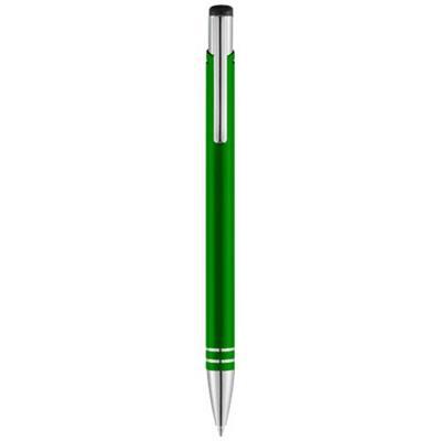 Stylo bille design rétractable en aluminium Hawks Vert