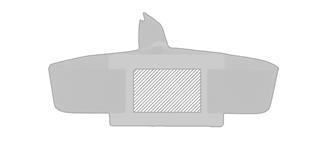 Bracelet en polyester/ABS résistant et doux Festal - Marquage Recto