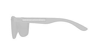 Lunettes de soleil polarisées en bois/rPET Tasia - Impression Gauche