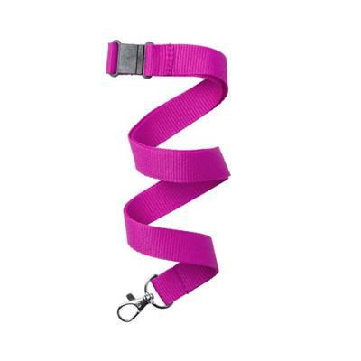 Tour de cou polyester avec clip de sécurité Kapen Rose