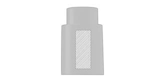 Bec pompe à Vide ABS au design noir élégant Homard - Marquage Recto