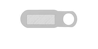 Bloqueur Webcam adhésif en plastique Nambaud - Marquage Recto