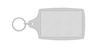 Grand porte-clés transparent L4 en papier Orcar - Impression sur les deux côtés