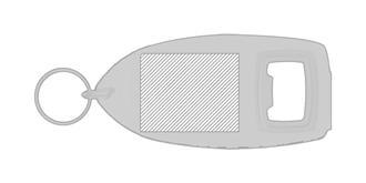 Porte-clés décapsuleur R1 en papier Jiben - Impression sur les deux côtés