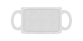 Mug 35cl en céramique medium en couleur Medito - Marquage autour