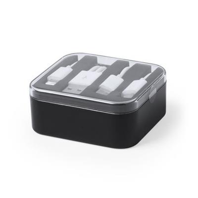 OBG.PUB - Chargeur plastique avec câble de chargement Kreto Noir Chargeur plastique avec câble de chargement Kreto Noir