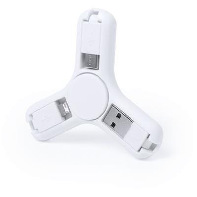 Chargeur anti-stress avec finition blanche Doros