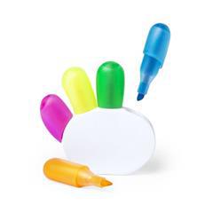 OBG PUB - Set de 5 pièces de surligneurs avec support Dinks