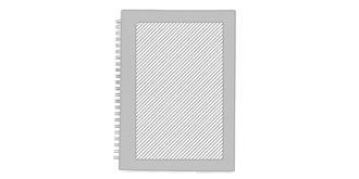 Carnet de notes spirales format A5 rigide Gylver - Marquage Recto