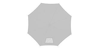 Parapluie 23" à ouverture automatique Biord - Impression 3ème pan du parapluie