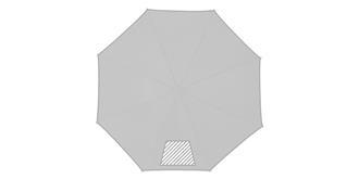 Parapluie golf 30" avec poignée en bois Karlie - Impression 7ème pan du parapluie