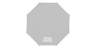 Parapluie 23" automatique avec poignée en bois Lis - Impression 7ème pan du parapluie