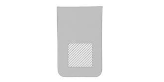 Étui sécurité en polyester avec protection Hosmol - Marquage Recto