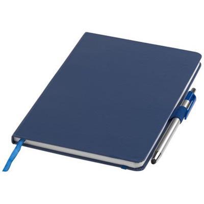 OBG.PUB - Carnet A5 avec stylet stylo bille Crowna Bleu Carnet A5 avec stylet stylo bille Crowna Bleu