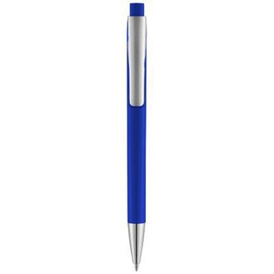 Stylo bille avec corps carré en ABS Pavos Bleu