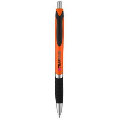 Stylo bille avec grip en caoutchouc Turbil Orange