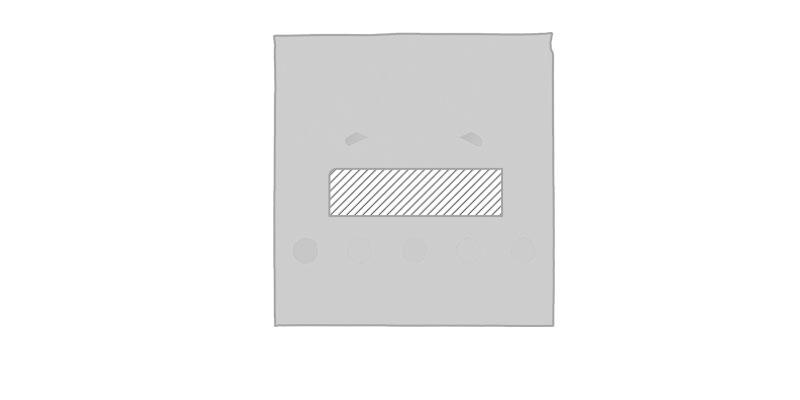 Mini bloc mémos coloré en carton Memisty - Marquage Recto