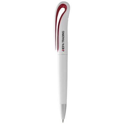 Stylo à bille avec mécanisme twist en ABS Swians Rouge