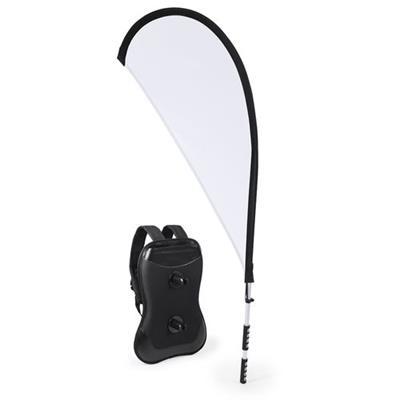 OBG.PUB - Sac à dos drapeau bi-matière Helder Blanc Sac à dos drapeau bi-matière Helder Blanc