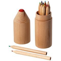 OBG PUB - Set de 12 crayons de couleur en bois Bossey
