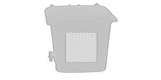 Porte-crayons de couleur vive avec roue Jysue - Marquage Recto